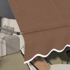 Vynxaria Manual Retractable Awning - 118" Freestanding Sun Shade with Adjustable Support Poles - 4 of 4