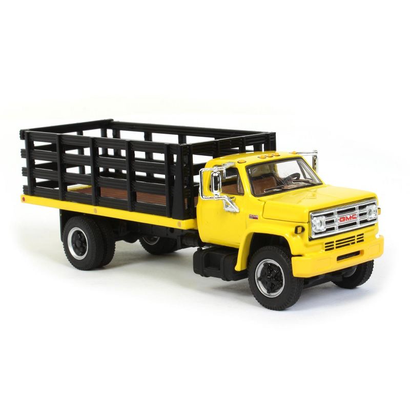 1/64 GMC 6500 Stake Bed Truck, Yellow With Black Stakes, First Gear Exclusive, DCP 60-0966, 2 of 6