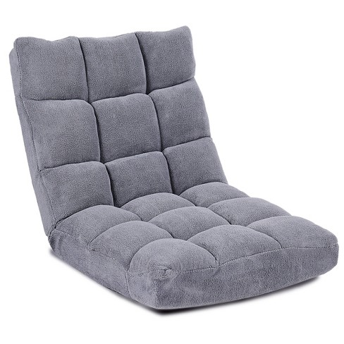  Giantex Floor Chair, Lazy Sofa Chair with 14 Adjustable  Position, Armrests, Headrest, Waist Pillow, Padded Floor Seating Chair,  Couch Recliner for Home, Living Room, Bedroom Floor Gaming Chair, Grey :  Home