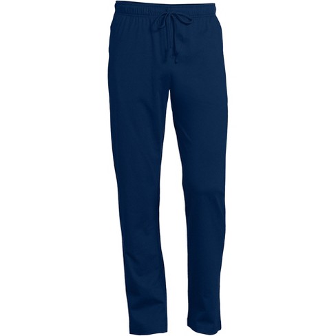 Lands' End Men's Knit Jersey Sleep Pants - Small - Deep Sea Navy : Target