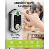 ZACHVO Keyless-Entry Wi-Fi Deadbolt Smart Lock with Fingerprint, Keypad, Key Fob, Smartphone App Control, Auto-Lock, IP56 Waterproof, Satin Nickel - 3 of 4