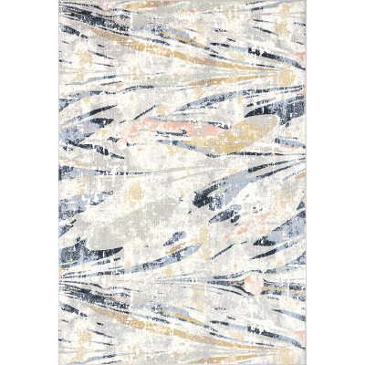 nuLOOM Daveign SpinClean Machine Washable Stain-Resistant Area Rug