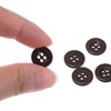 Unique Bargains Resin Snap Fastener Round Flat 4-Hole Sewing Buttons 10 Pcs - 4 of 4