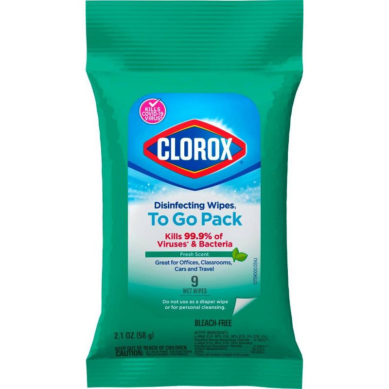 Clorox Fresh Disinfecting Wipes Bleach Free Cleaning Wipes - 9ct, 3 of 20
