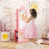 Infans Kids Jewelry Cabinet Standing Children Jewelry Organizer with Full-Length Mirror - 3 of 4