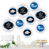 Big Dot of Happiness Blue Grad - Best is Yet to Come - Hanging  Royal Blue Graduation Party Tissue Decoration Kit - Paper Fans - Set of 9 - 2 of 4