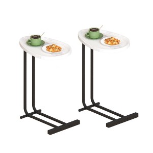 NicBex C-Shaped Side End Table for Sofa and Bedside,Couch Side Tables,Wood End Table with Metal Frame Slide for Bedroom Living Room - 1 of 4