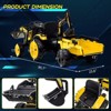 24V 4 in 1 Kids Tractor, Excavator & Bulldozer, Battery Powered Ride On Electric Vehicle - 4 of 4
