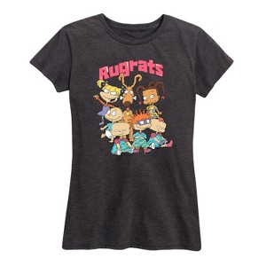 Women's - Rugrats - Tommy and Friends Block Letter Logo Short Sleeve Graphic T-Shirt - 1 of 4