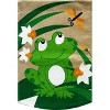 Happy Frog Burlap Summer House Flag 28" x 40" Briarwood Lane - 3 of 4