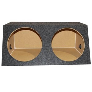 QPower QSMBASS15 Dual 15" Carpet Subwoofer Sub Box Sealed Speaker Enclosure - 1 of 4