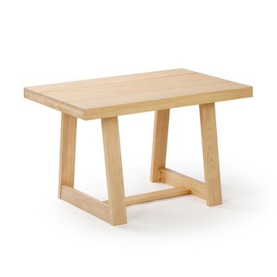 Blonde Wirebrush 48" Solid Pine Farmhouse Dining Table