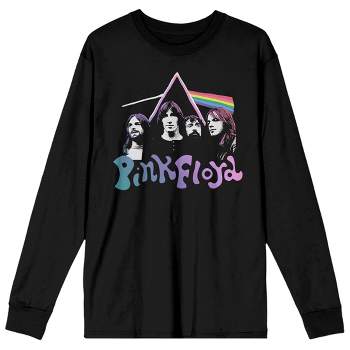 Pink Floyd Color Fade Juniors Black Long Sleeve Shirt