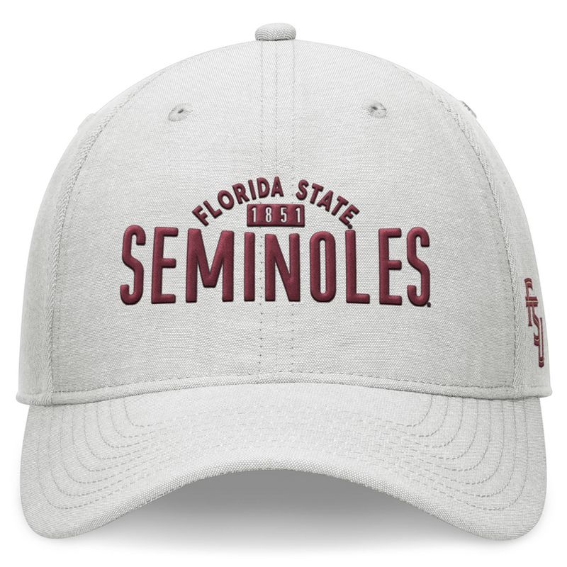 NCAA Florida State Seminoles Unstructured Chambray Cotton Hat - Gray, 2 of 5