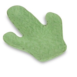 HomeRoots 6" Green Cactus Cast Iron Vanity Tray - 1 of 4