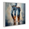 Stupell Industries Cowboy & Cowgirl Couple Black Framed Giclee Art - 3 of 4