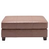 40" Rectangle Ottoman with Pillowtop and Exposed Stitching - WOVENBYRD - 2 of 4