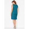 Catherines Women's Plus Size Petite Sparkling Lace Jacket Dress - 3 of 4