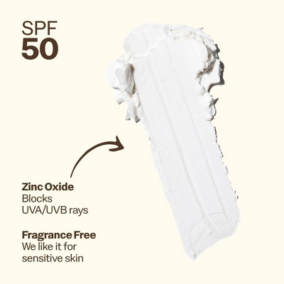 Sun Bum Mineral Face Stick Sunscreen - SPF 50 - 0.53oz: Hypoallergenic, Paraben-Free, Oil-Free, Coconut Scented