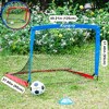 Ksports Soccer Goal Set for Kids Portable Training Equipment with Net, Balls, and Bag for Outdoor Backyard Football, 4 x 3 Feet, Blue/Red - 4 of 4