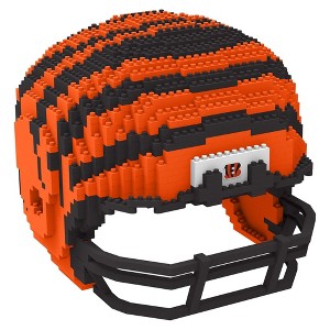 Forever Collectibles Cincinnati Bengals NFL FOCO BRXLZ Helmet Building Block Set - 1 of 4