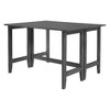 CAVINAS Dining Table Kitchen Table Farmhouse Wood Extendable Dining Table with Drop Leaf - 2 of 4