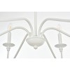 Elegant Lighting Rohan Collection Chandelier D36 H19 Lt:6 Matte Black Finish - 3 of 4