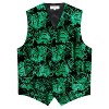 Gioberti Men's Formal 4pc Metallic Paisley Vest Necktie Bowtie and Pocket Square - 2 of 4