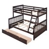 NicBex Twin over Full Bunk Bed Pine Bed Frame with 2 Drawers, Inclined Ladder and Full Length Guardrails, No Box Spring Required - 3 of 4
