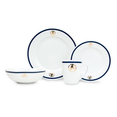 Ukonic Star Trek: Picard 25th Century 16-Piece Ceramic Dinnerware Set Replica