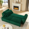 Aukfa 93" Corduroy Sleeper Sofa with Storage,Convertible 3-Seater Sofa Bed for Living Room & Bedroom - 4 of 4
