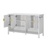 Dexmalle 55.1''Storage Sideboard with Open Shelf and 2-Tiers Adjustable Shelves - 3 of 4