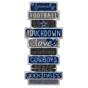 NFL Dallas Cowboys 24" Celebrations Stack Sign - 1 of 3