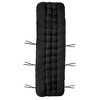 NewHome "Versatile 67x22in Chaise Lounger Cushion for Recliners, Rocking Chairs, and Deck Chairs" Black - 2 of 2
