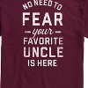 Men's - Instant Message - Your Favorite Uncle Is Here Short Sleeve Graphic T-Shirt - 2 of 4