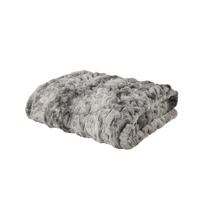 Gracie Mills Ombre Faux Fur Throw
