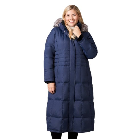 Free country long hot sale down coat