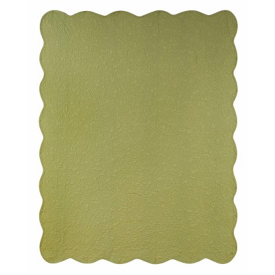 C&F Home Colonial Williamsburg Gloucester Green 50" x 60" Throw Blanket