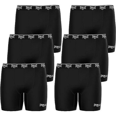Everlast Mens Boxer Briefs Breathable Underwear for Men Value 6 Pack Active Performance Dri Fusion Tech Mens Underwear
