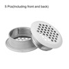 Unique Bargains Stainless Steel Dust-Proof Mesh Hole Circular Soffit Vent 5 Pcs - 3 of 4
