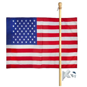 Valley Forge American Flag Set 30 in. H X 4 ft. W - 1 of 1