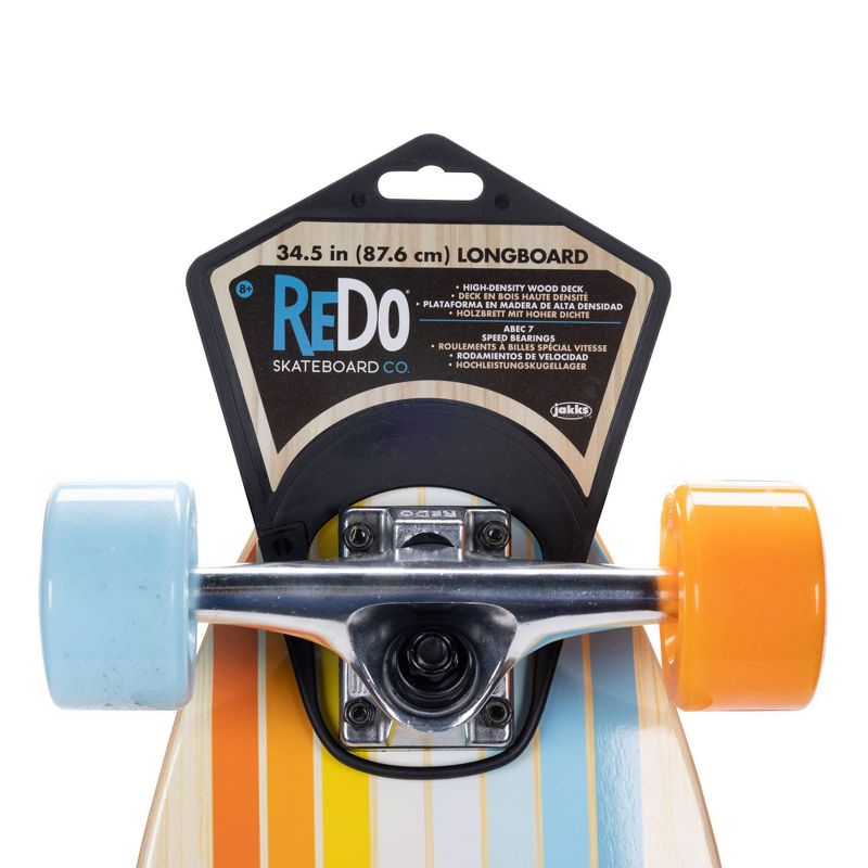 ReDo Skateboard Co. San Diego Longboard Skateboard - Tropical Teal, 4 of 13