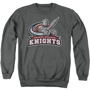 Queens College Official Distressed Primary Logo Adult Crewneck Sweatshirt - 1 of 4
