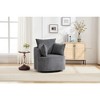Lyngins Modern Upholstered Single Sofa Swivel Chair with Pillows/Cushion,Accent Chair for Living Room,Bedroom,Office - 2 of 4