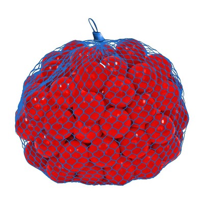 UpperBounce Crush Proof Plastic Trampoline Pit Balls 100pc - Red