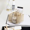 Blu Monaco Gold 360° Rotating Desk Organizer - 7-Compartment Supply Holder, Spinning Pencil & Pen Caddy, Makeup Brush & Art Supply Storage - 2 of 4