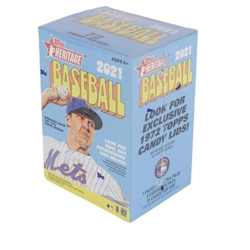 2021 Topps Heritage Baseball 8-Pack Blaster Box, 1 of 2