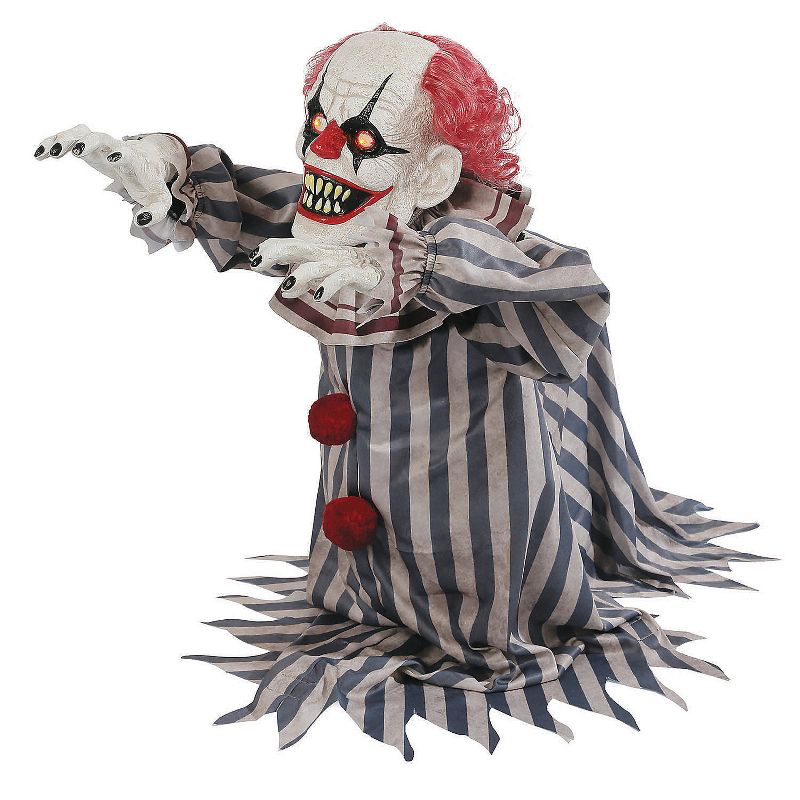 Seasonal Visions Animated Jumping Clown Halloween Decoration -  - Multicolored, 1 of 2