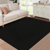 Washable Modern Solid Large Area Rugs for Bedroom Living Room, Soft Non Slip Textured Carpet for Home Office - 4 of 4