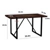 NicBex 55.1Inch Rectangle Dining Table with MDF Tabletop and Metal Legs,Dining Room Table for Kitchen,Living Room - 3 of 4